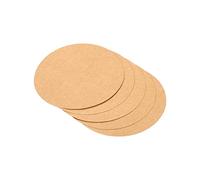 PATIKIL 3.9-inch Round Cardboard Paper, 25 Pcs Blank Disc Circles Slices for Party Decorations DIY Craft Arts Drawing Painting Writing, Brown