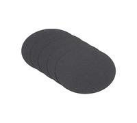 PATIKIL 3.9-inch Round Cardboard Paper, 25 Pcs Blank Disc Circles Slices for Party Decorations DIY Craft Arts Drawing Painting Writing, Black