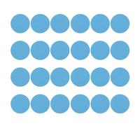 PATIKIL 3.9" Round Carpet Spot, 24Pcs Floor Spot Marker Waterproof Nylon Line Up Sign Decoration for Classroom, Blue