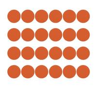 PATIKIL 3.9" Round Carpet Spot, 24Pcs Floor Spot Marker Waterproof Nylon Line Up Sign Decoration for Classroom, Orange
