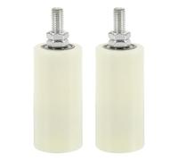 PATIKIL 3.9" x 2" Slide Gate Guide Roller, 1Set Adjustable Nylon Rollers for Sliding Rolling Gate of Balconies Bedrooms Bathrooms Shops Industry, White