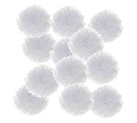 PATIKIL 3.94 x 3.94 Inch Paper Pom Poms, 12 Pcs Paper Flower Ball Kit for Birthday Bachelorette Wedding Shower Bridal Party Decoration DIY Art Craft Decor Christmas, White
