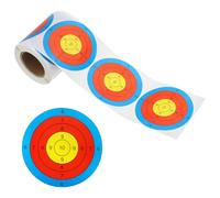 PATIKIL 3" Circle Target Stickers, 1 Roll Reactive Paper Targets Adhesive Bullseye Shooting Targets for Shooting Range Practice, Blue/Red/Yellow Style 10