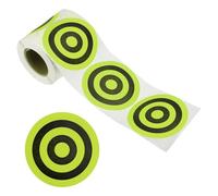 PATIKIL 3" Circle Target Stickers, 1 Roll Reactive Paper Targets Adhesive Bullseye Shooting Targets for Shooting Range Practice, Yellow/Black Style 2