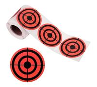 PATIKIL 3" Circle Target Stickers, 1 Roll Reactive Paper Targets Adhesive Bullseye Shooting Targets for Shooting Range Practice, Orange/Black Style 8