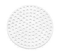 PATIKIL 3" Diameter 304 Stainless Steel Perforated Sheet, 0.12" Hole 19GA Expanded Metal Mesh Round Slices Plate Screen Decorative Meshes for Ventilation Grill Smoking, Silver Tone
