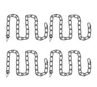 PATIKIL 3 ft Light Fixture Chain, 4 Set Lighting Chain Metal Looping Link with Quick Link Screw Lock Connectors Up to 110 lbs for Pendant Lights Chandeliers Swag Lights, Black