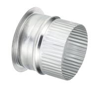 PATIKIL 3 Inch Duct Collar, 1 Pcs Duct Connector Flange Galvanized Iron Tight Vent Duct Fitting for Heating Cooling HVAC Ventilation Home Office