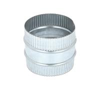 PATIKIL 3 Inch Duct Connector Coupling, Galvanized Steel Straight Dryer Vent Coupler Flexible Ducting Collar Connector Round Crimped Ventilation Duct Extension for HVAC System Pipe