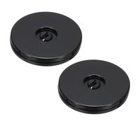 PATIKIL 3 Inch Heavy Rotating Swivel Stand, 2Pcs 360˚ Rotation Lazy Susan Turntable with Steel Ball Bearings for Model Base Rotating Plants TV Computers Monitors, Black