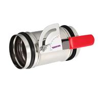 PATIKIL 3 Inch HVAC Duct Manual Volume Backdraft Damper, Adjustable Airflow Ducting Branch Vent Damper Air Control Valve with Silicone Seal for HVAC Airflow Ducting Branch Vent Systems