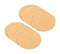 PATIKIL 3-inch Round Cardboard Paper, 50 Pcs Blank Disc Circles Slices for Party Decorations DIY Craft Arts Drawing Painting Writing, Brown