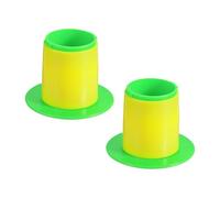 PATIKIL 3 Inch Shrink Wrap Handle, 2Pcs Stretch Wrap Dispenser Stretch Film Dispenser Plastic Hand for 50mm Core Furniture Wrapping Moving Packing, Green
