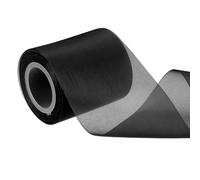 PATIKIL 3 Inch x 25 Yards Sheer Organza Ribbon, Solid Color Silk Chiffon Ribbon for Gift Wrapping Wedding Chair Sash Flower Bouquet Party Decoration Hair Bows Sewing Crafts, Black