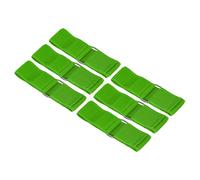 PATIKIL 3 Legged Race Bands, 6 Pack Nylon Elastic Tie for Outdoor Birthday Party Field Day Carnival Relay Game, Green