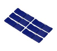 PATIKIL 3 Legged Race Bands, 6 Pack Nylon Elastic Tie for Outdoor Birthday Party Field Day Carnival Relay Game, Blue