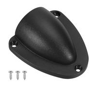 PATIKIL 3" Nylon Marine Wire Cable Vent Cover, 1 Pcs Plastic Clam-shell Vent Cap with Installation Screws for Boat Yacht, Black