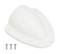 PATIKIL 3" Nylon Marine Wire Cable Vent Cover, 1 Pcs Plastic Clam-shell Vent Cap with Installation Screws for Boat Yacht, White