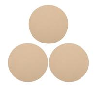 PATIKIL 3 Pack 8" 204mm OD Ceramic Drying Slab, 9mm 3/8" Thick Round Clay Wedging Board Sculpture Base Plate Pottery Wheel Bats Without Holes, Sand Table Baking Model Bottom Block
