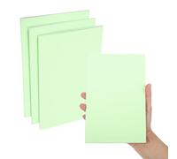 PATIKIL 3 Pack A5 Notebook, A5 Journal Mini Notebook Pocket Kraft Memo Notepads Wide Ruled Lined Sketchbook Small 8.3x5.5 Inch 30 Sheets for Men Women Office Supplies Travelers,Green