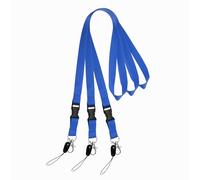 PATIKIL 3 Pack Blue Lanyards for Keys, Cool Breakaway Lanyard for Men, ID Badges Holder Straps with Lobster Clasp Keychains for Teachers Office Staff