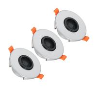 PATIKIL 3 Pack Cable Pass Port, Spring-Lock Cable Pass Through Port Wall Cable Management Kit Cord Hider for Wall Mount TV Speaker Wires Installation, Silver