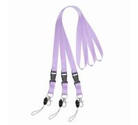 PATIKIL 3 Pack Light Purple Lanyards for Keys, Cool Breakaway Lanyard for Men, ID Badges Holder Straps with Lobster Clasp Keychains for Teachers Office Staff