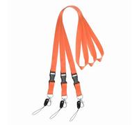PATIKIL 3 Pack Orange Lanyards for Keys, Cool Breakaway Lanyard for Men, ID Badges Holder Straps with Lobster Clasp Keychains for Teachers Office Staff