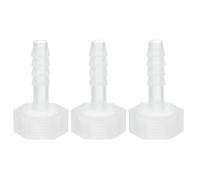 PATIKIL 3 Pack Plastic Hose Barb Fitting, 1/4" Barb x 3/8" G Female Thread Adapter Connector Pipe Fittings for Water Liquid Air Gas Fuel