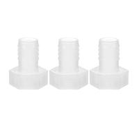 PATIKIL 3 Pack Plastic Hose Barb Fitting, 3/4" Barb x 3/4" G Female Thread Adapter Connector Pipe Fitting for Water Liquid Air Gas Fuel