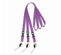 PATIKIL 3 Pack Purple Lanyards for Keys, Cool Breakaway Lanyard for Men, ID Badges Holder Straps with Lobster Clasp Keychains for Teachers Office Staff
