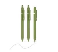 PATIKIL 3 Pack Retractable Pens 0.5mm, Green Gel Ink Pens Retractable Ballpoint Pen Fine Point Smooth Writing Cute for Office Home Supplies Journaling Notebook Gifts, Green