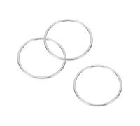 PATIKIL 3 Pcs Metal Rings 2 Inch 316 Stainless Steel Marine Grade Ring Welded Round Multi-Purpose O Rings for Macrame, DIY Craft, Hardware, Belt, Dog Leash, 6x50mm