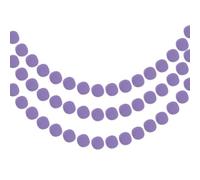 PATIKIL 3 Pcs Pom Pom Garland, 8.2 Feet Decorative Hanging Garland Ball Banner with 30Pcs Felt Balls for Halloween Thanksgiving Christmas Wedding Birthday Party Room Decor, Purple