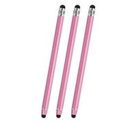 PATIKIL 3 Pcs Stylus Pens for Touch Screens, 2 in 1 High Sensitivity Universal Pen Capacitive Stylus for Phone Tablets Laptop Touch Screen Devices, Pink