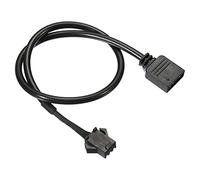 PATIKIL 3 Pin 5V 30cm Long Computer Motherboard Interface to SM3P Female Extension Cable, Power Adapter Plastic Metal for RGB Fans LED Strips, Black