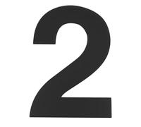 PATIKIL 3" Self-adhesive House Numbers for Outside Stick On, 1 Pcs Stainless Steel Address Visibility Signs for House Address Outside Garden Door Mailbox Decor Office Number, Number 2