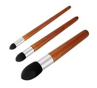 PATIKIL 3 Size Blending Stump Artist Blending Sponge Pen, 1 Set Washable Reusable Rubbing Sponge Brush Sketch Modification Sponge Pen Art Blenders Tool for Drawing Correction, Brown Red