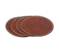 PATIKIL 3" x 2" PU Leather Hat Patches with Adhesive, 20 Pcs Oval Custom Patches Blank for Hats, Fabric Repair Sew Laser Supplies, Clothes Bags DIY, Retro Brown
