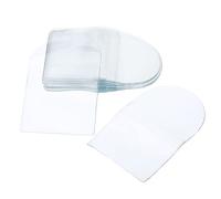 PATIKIL 3" x 3" Coin Sleeves Holders, 50 Pack Pocket Coin Flip Single Coin Protector Pouch for Coins Jewelry Small Items, Clear