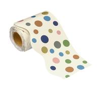 PATIKIL 3" x 32.8Ft Bulletin Board Border,Colorful Dot Scalloped Trim Strips Wall Decor for Locker Classroom Cork Poster Black Board White Chalkboard, Colorful