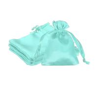 PATIKIL 3 x 4 Inch Satin Bags with Drawstring, 6 Pcs Silk Drawstring Gift Bag Wedding Favor Pouch for Jewelry Candy Christmas Party Graduation Birthday Easter, Dark Green