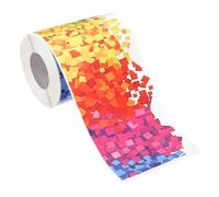 PATIKIL 3" x 59 ft Bulletin Board Border, Scalloped Trim Strips Wall Decor for Locker Classroom Cork Poster Black Board White Chalkboard, Colorful Spots