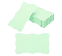 PATIKIL 3"x5" Blank Paper Business Cards, 120 Pack Small Index Flash Cards Words Message Note Card Mini Paper Tags Lace for DIY Gift, Light Green