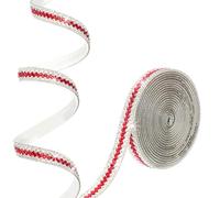 PATIKIL 3 Yards x 0.5 Inch Rhinestone Ribbon, Self Adhesive Rhinestone Strips Bling Crystal Diamond Stickers Tape Glitter Wrap Roll for DIY Art Craft Car Decor, Style 12, Red