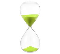 PATIKIL 30 Minutes Sand Timer, Sand Watch Hour Glass Sandglass Timer Clock for Living Room Home Office Restaurant Decoration, Green