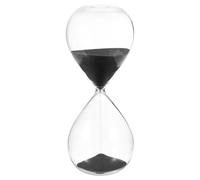 PATIKIL 30 Minutes Sand Timer, Sand Watch Hour Glass Sandglass Timer Clock for Living Room Home Office Restaurant Decoration, Black
