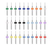 PATIKIL 30 Pack 0.75mm Micro Drill Bits 1/8" Shank Carbide Tungsten Steel 135° Mini Small Bits Print Circuit Board Drilling Tool for CNC Engraving Precision Machinery