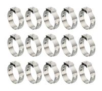 PATIKIL 30 Pack 3/4" PEX Cinch Clamp Rings, 304 Stainless Steel Single Ear Crimp Rings for Tubing Pipe Fitting Connections, Silver Tone