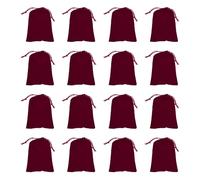 PATIKIL 30 Pcs Velvet Drawstring Bags, 7 x 5 Inch Large Velvet Cloth Jewelry Gift Pouches with Drawstring, Favor Candy Bag Dust Bag for Wedding Birthday Party Christmas, Wine Red